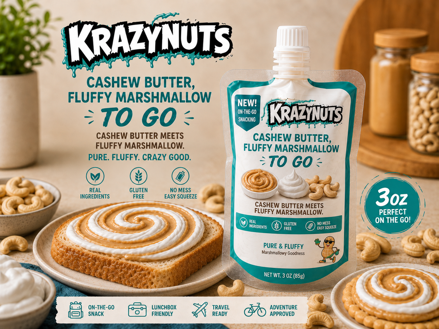 Krazy Fluffy Cashew Butter