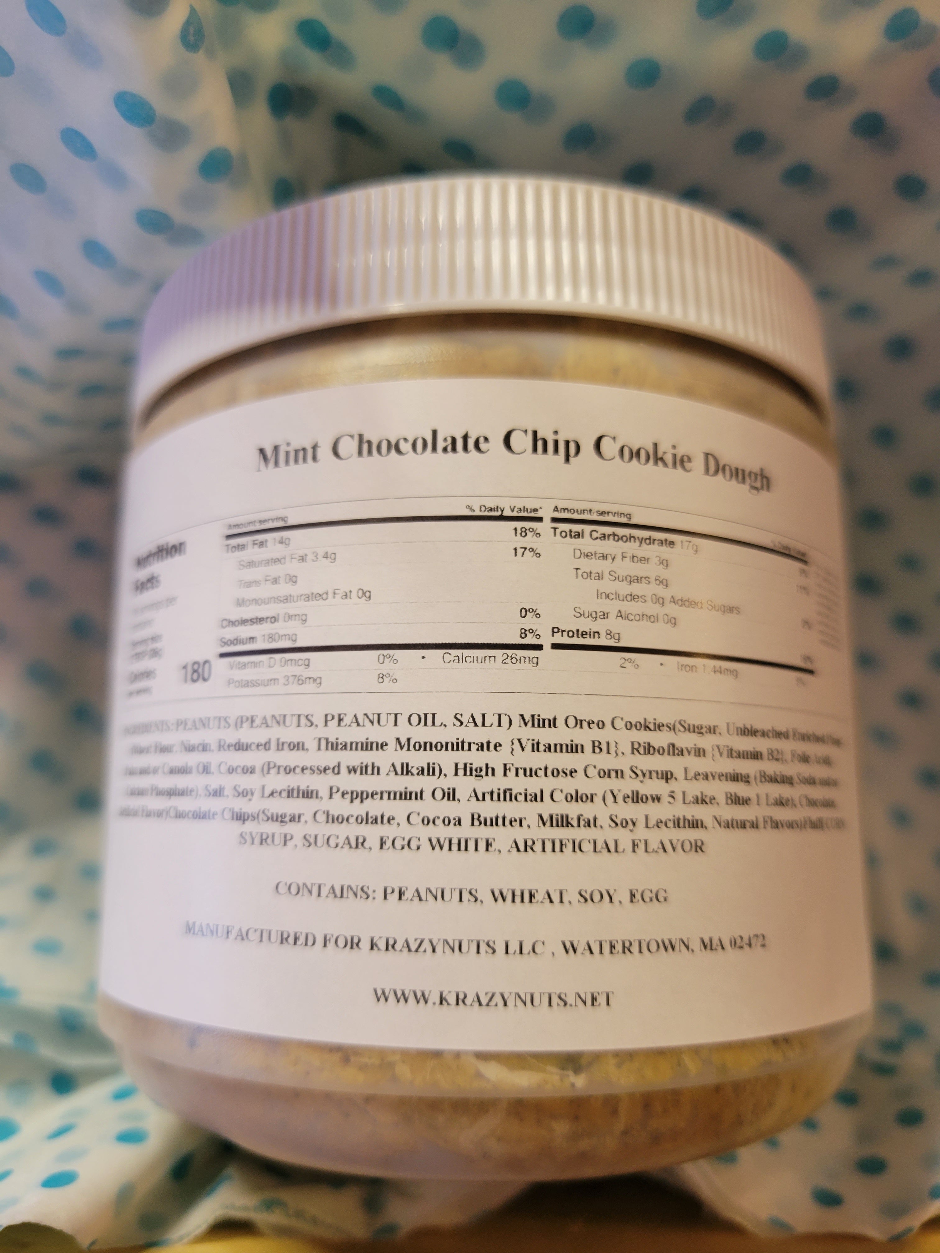 Peanut Butter Chocolate Chip Mint Fluff Cookie Dough