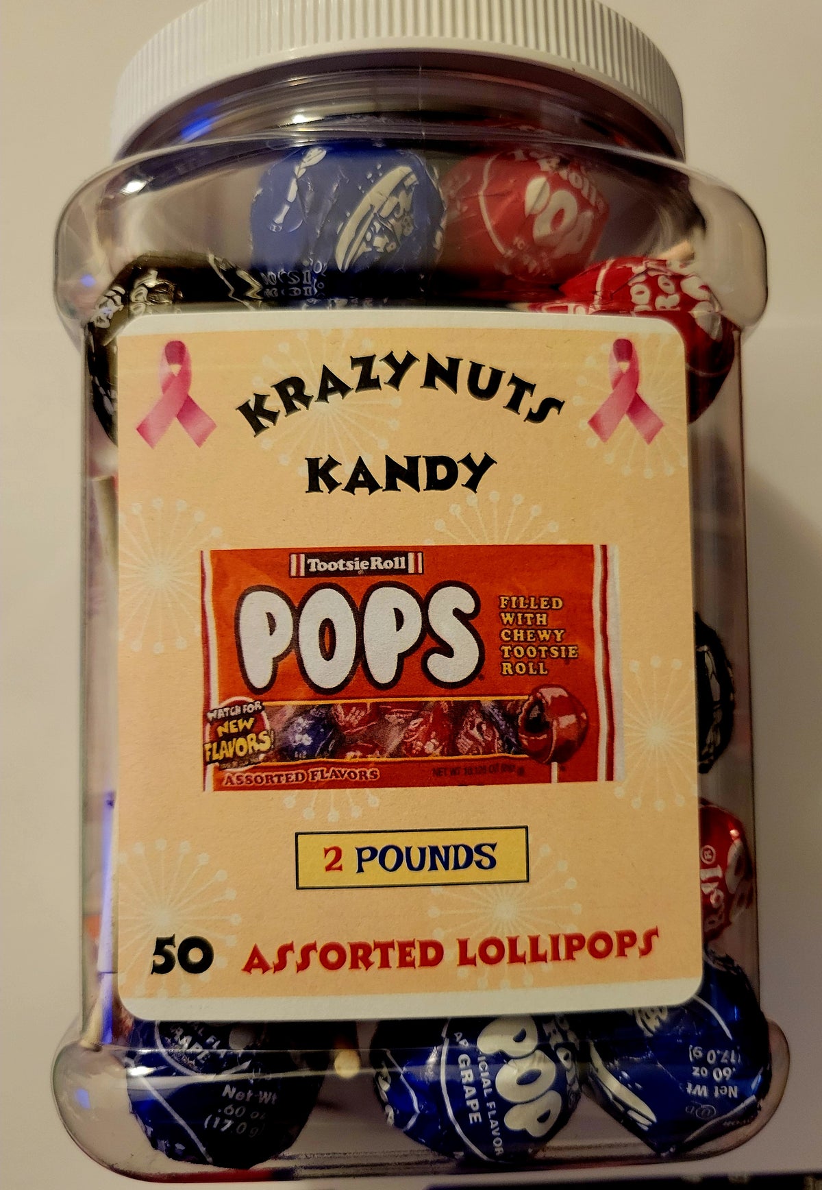 Tootsie Pops - Assorted Flavors- 50 Count - over 2 pounds